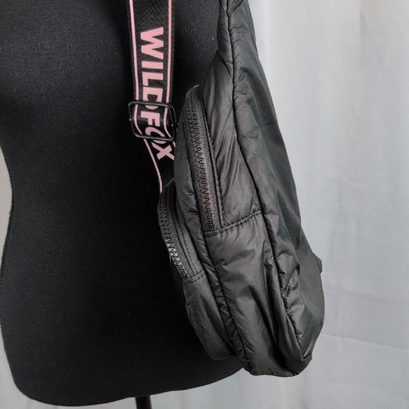 Wildfox Black Crossbody Bag with Pink Details - Picture 7 of 11